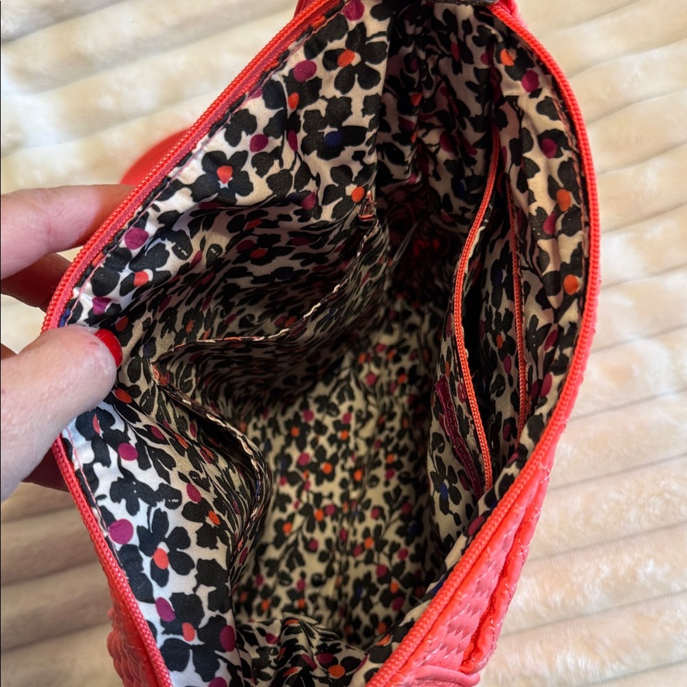 Vera Bradley Coral Quilted Crossbody Bag and matching Wallet set! - Picture 6 of 9